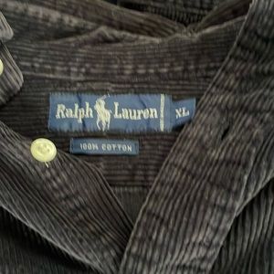 Navy corduroy men’s Ralph Lauren button down
